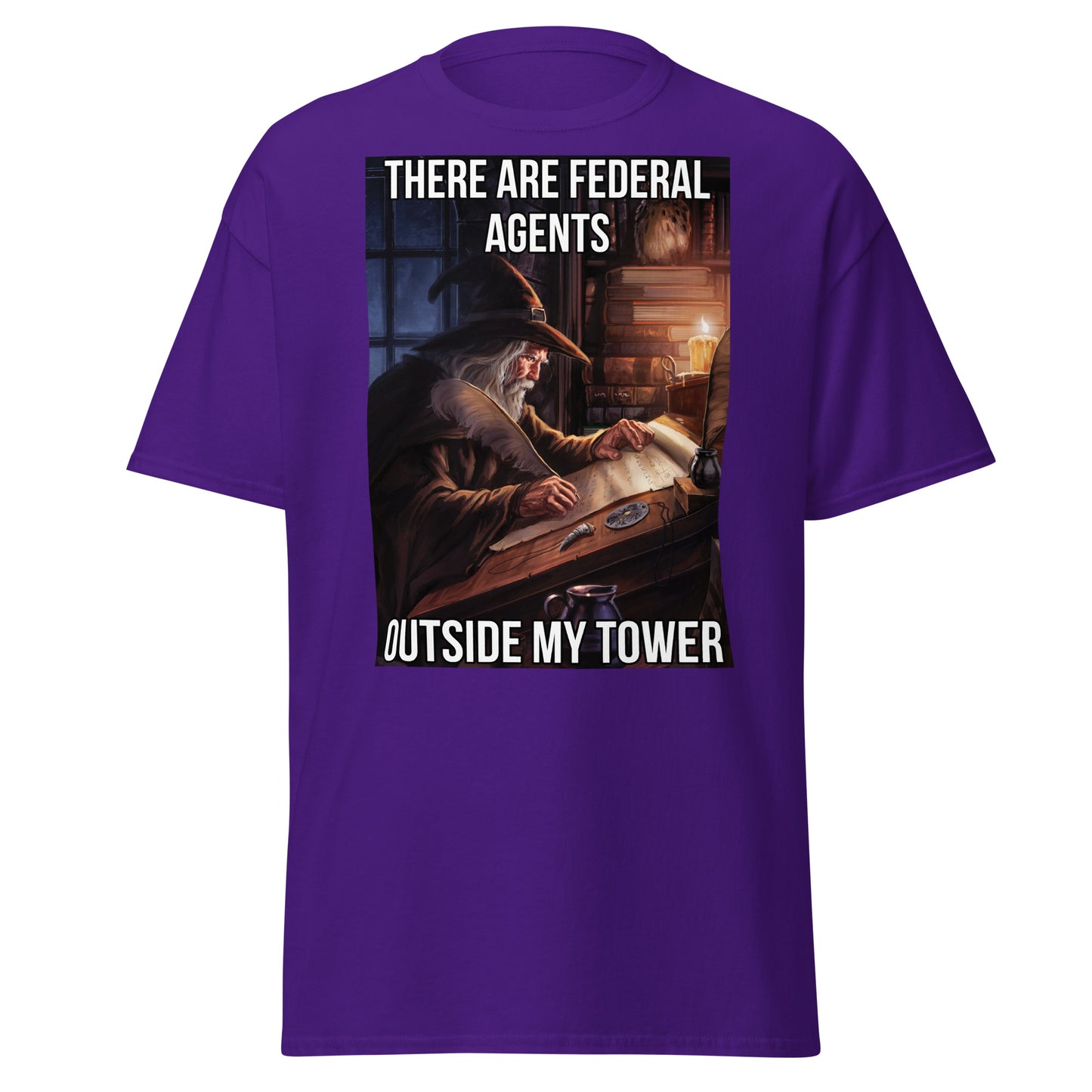 There are federal agents outside my tower