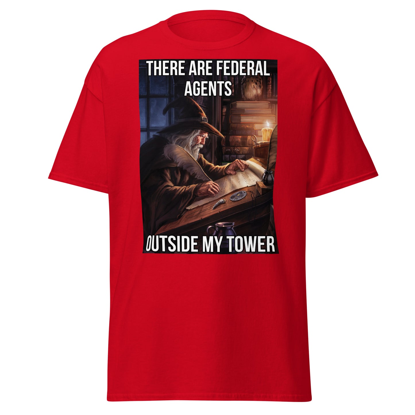 There are federal agents outside my tower