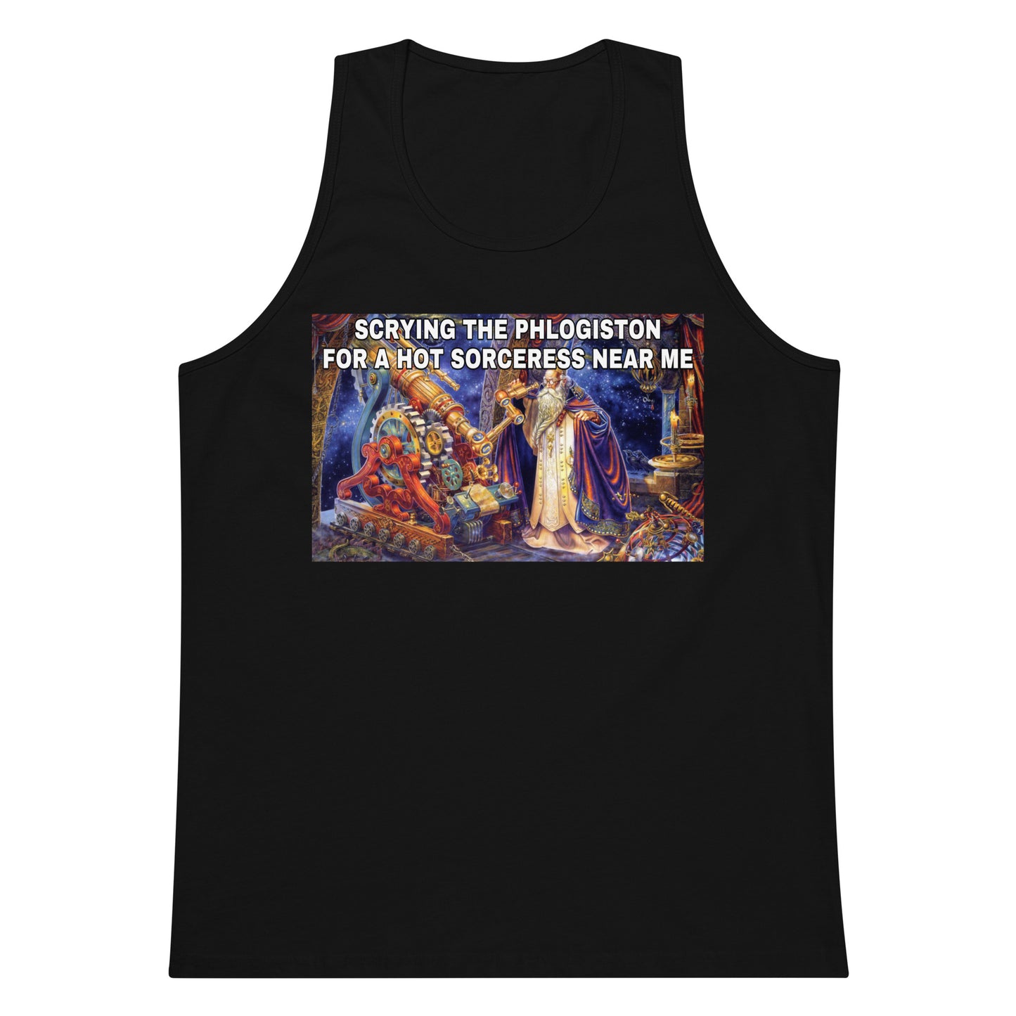 Scrying the phlogiston (tank top)