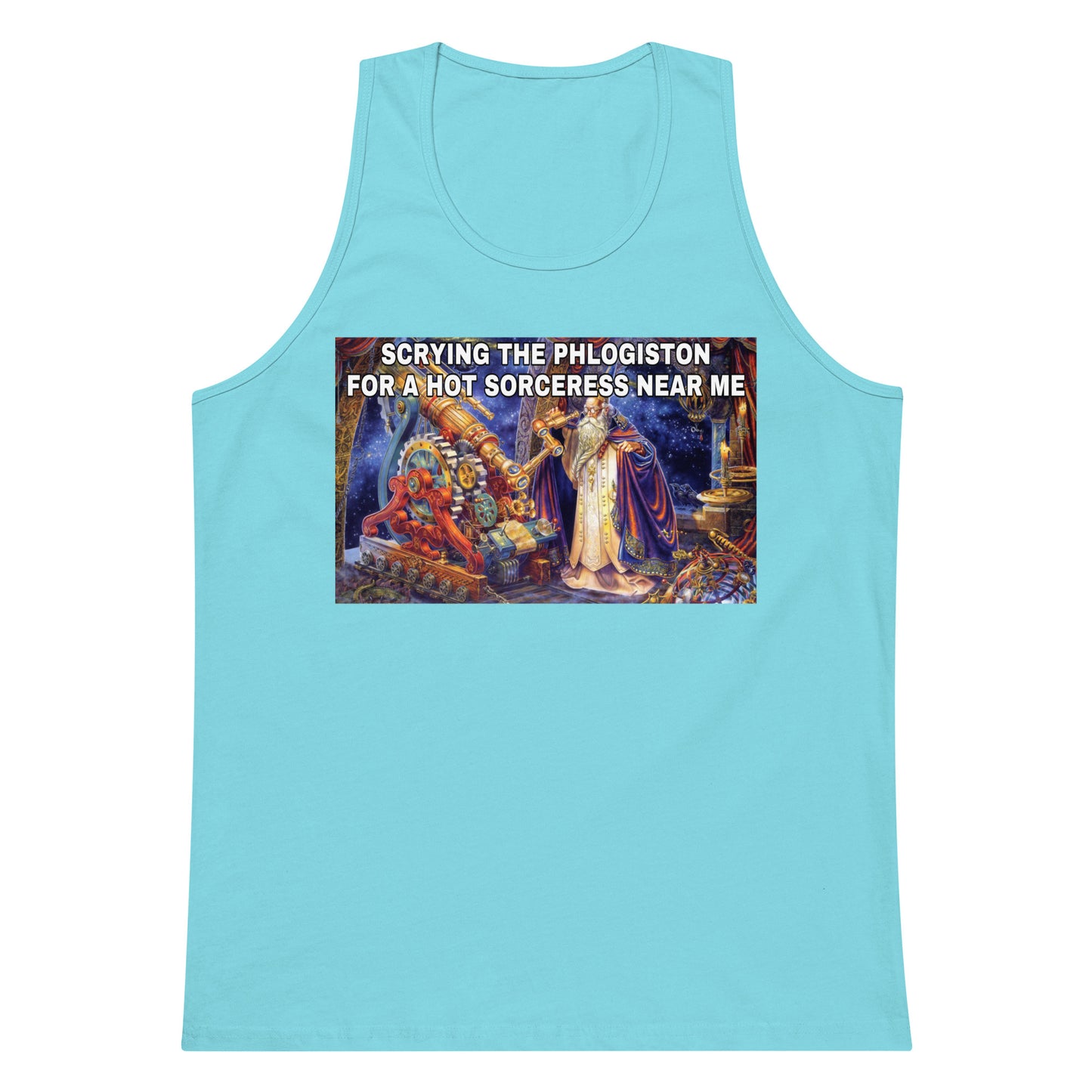 Scrying the phlogiston (tank top)