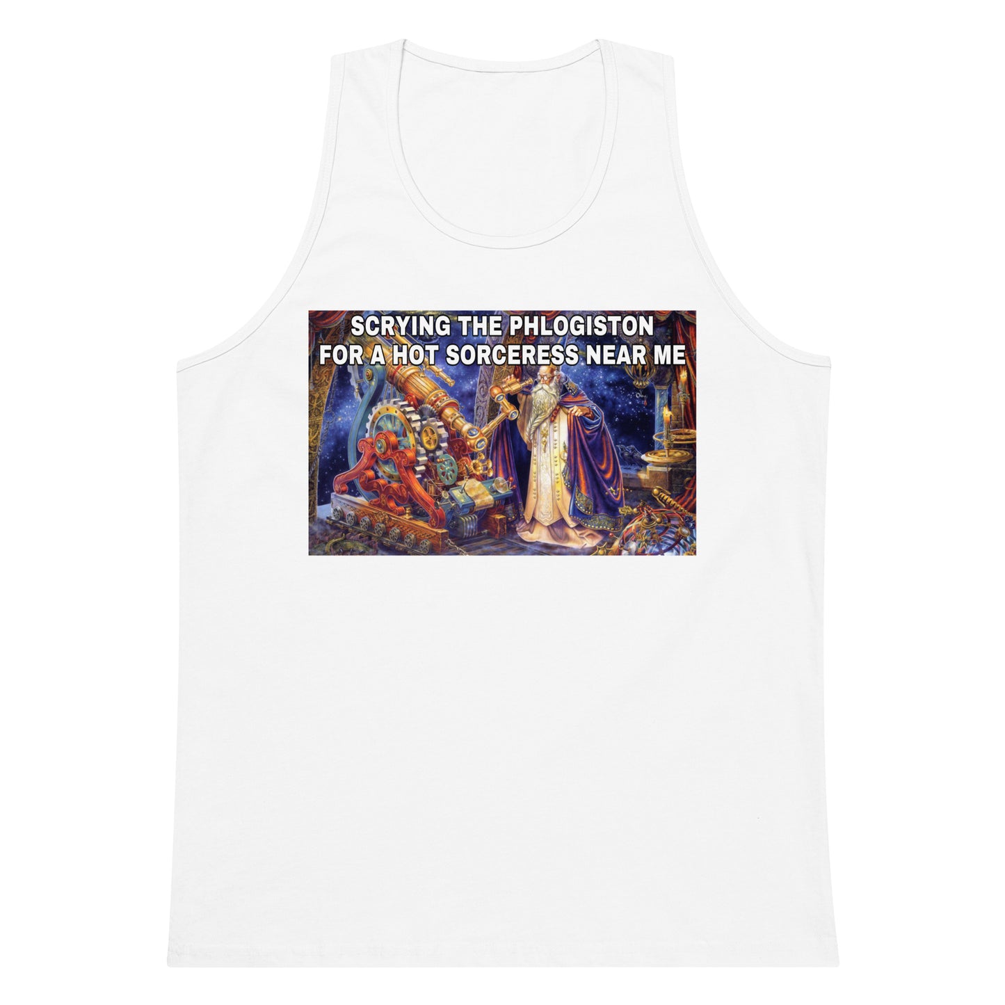 Scrying the phlogiston (tank top)