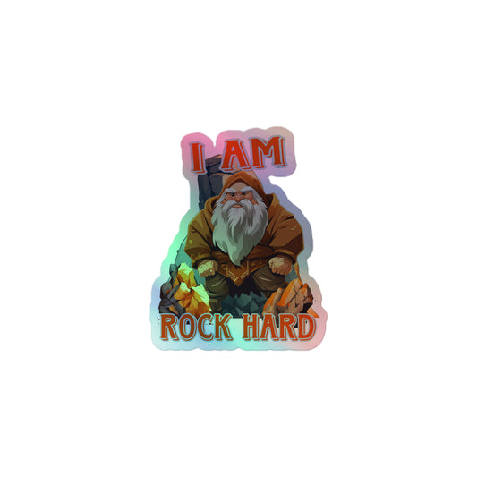 I am rock hard (Sticker)
