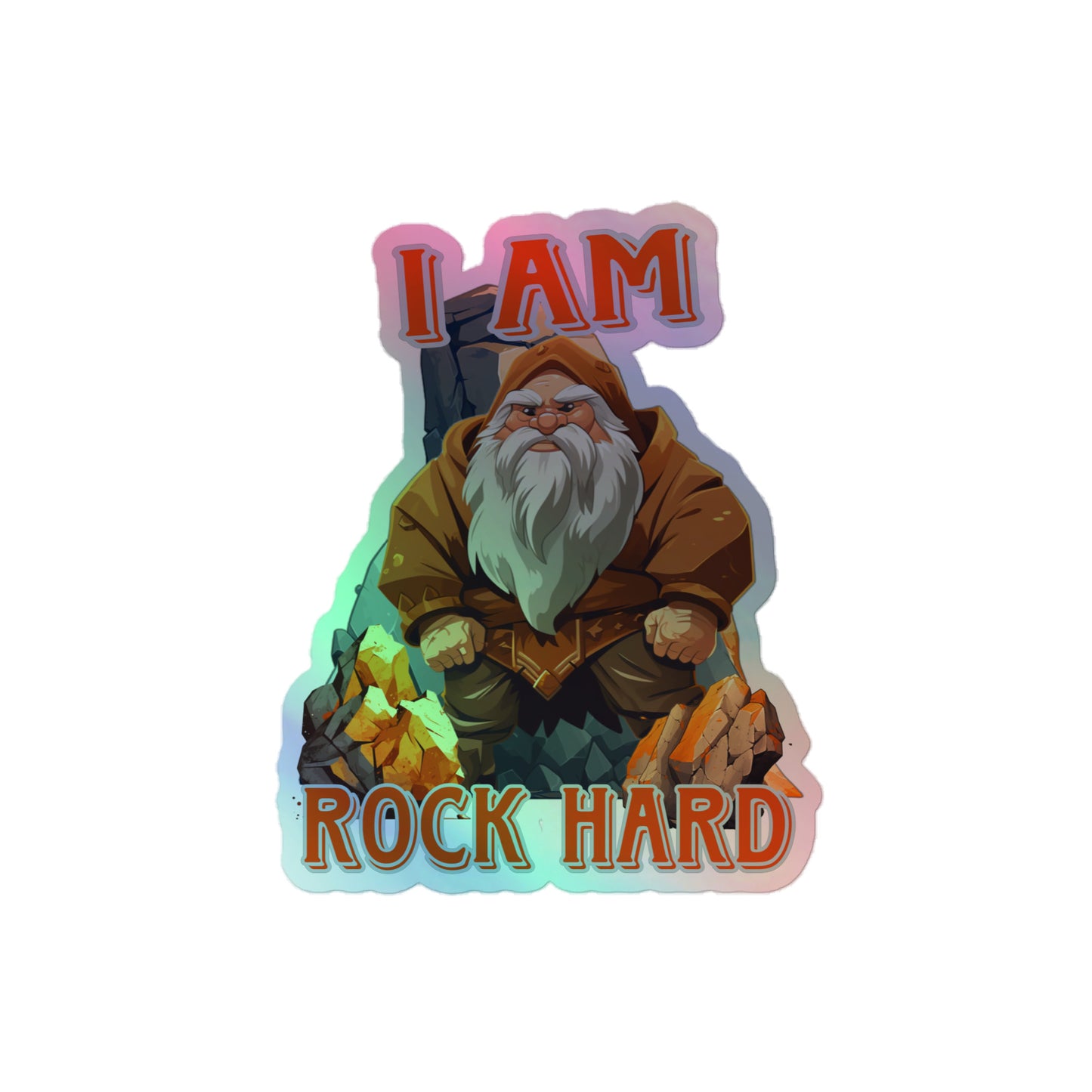 I am rock hard (Sticker)