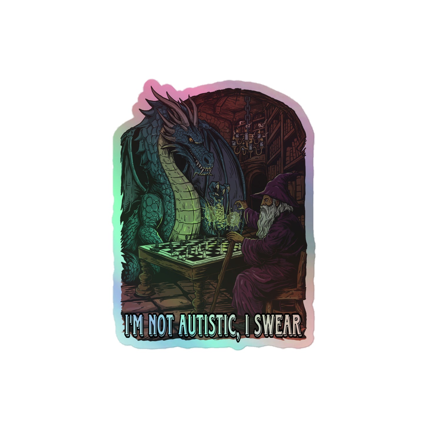 I'm not autistic, I swear (sticker)