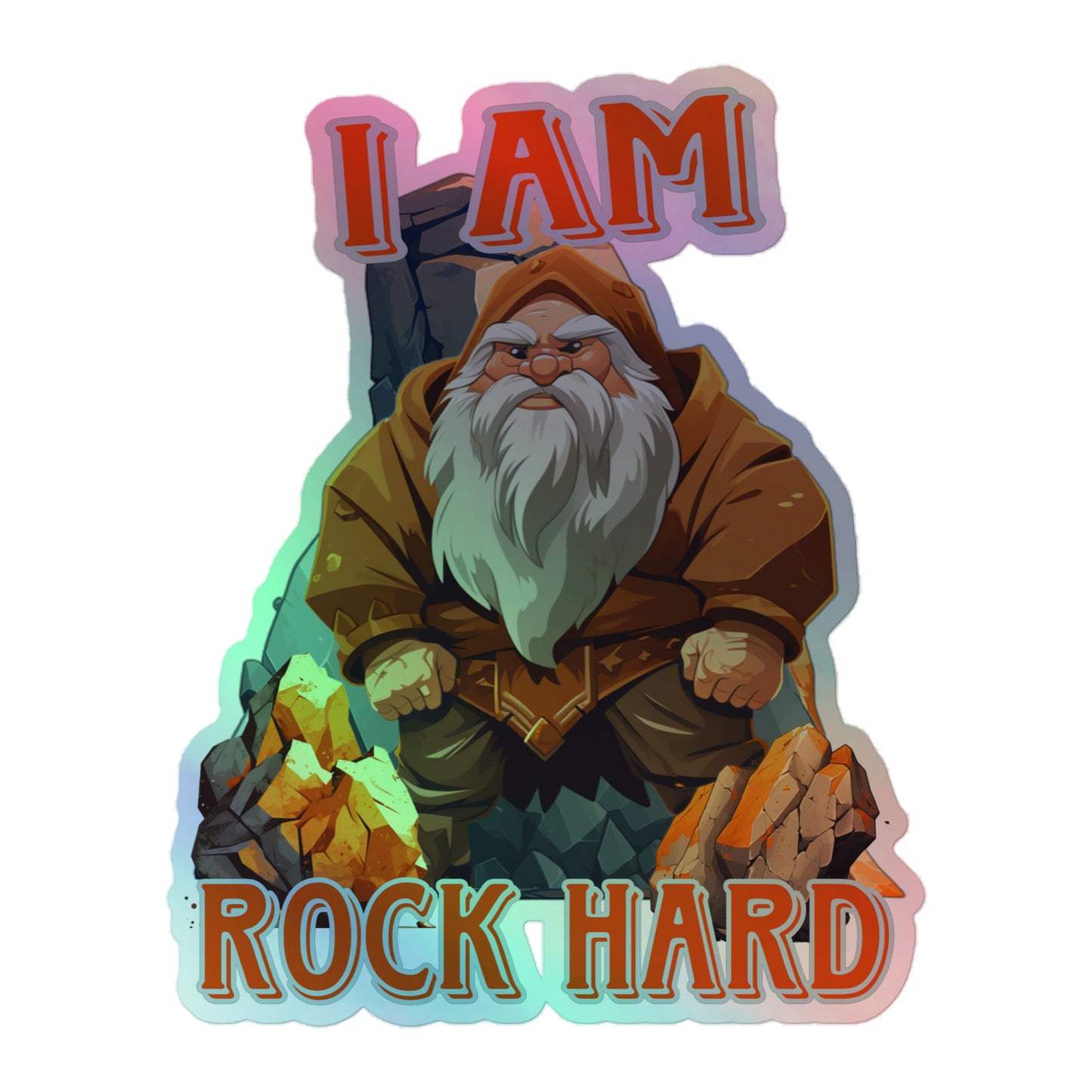 I am rock hard (Sticker)