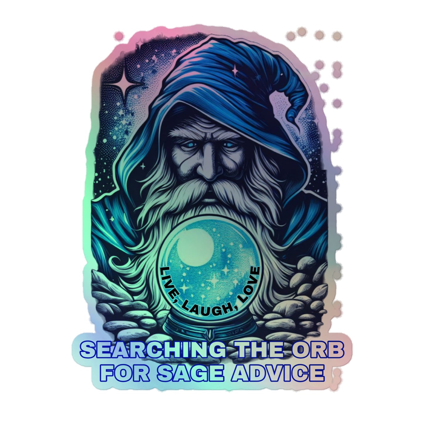Searching the orb (sticker)