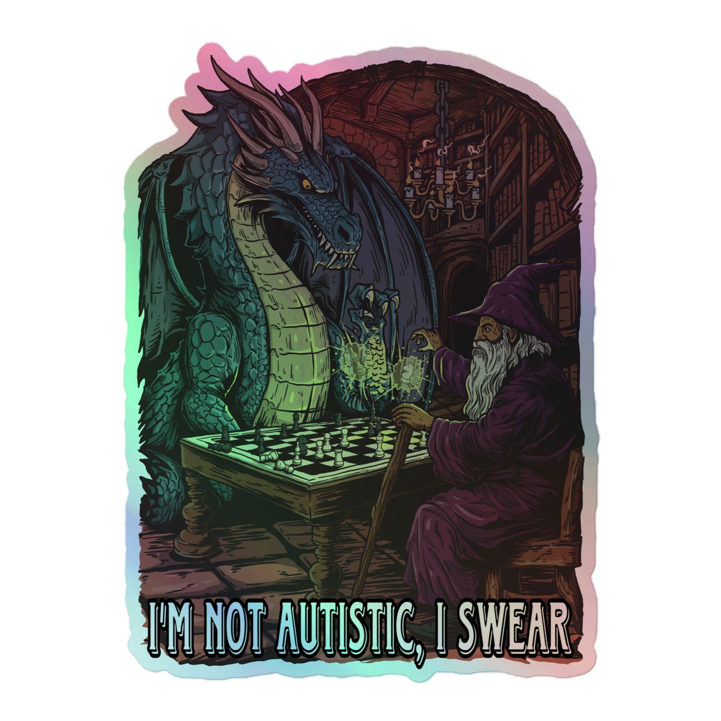 I'm not autistic, I swear (sticker)