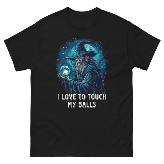 I like to touch my balls